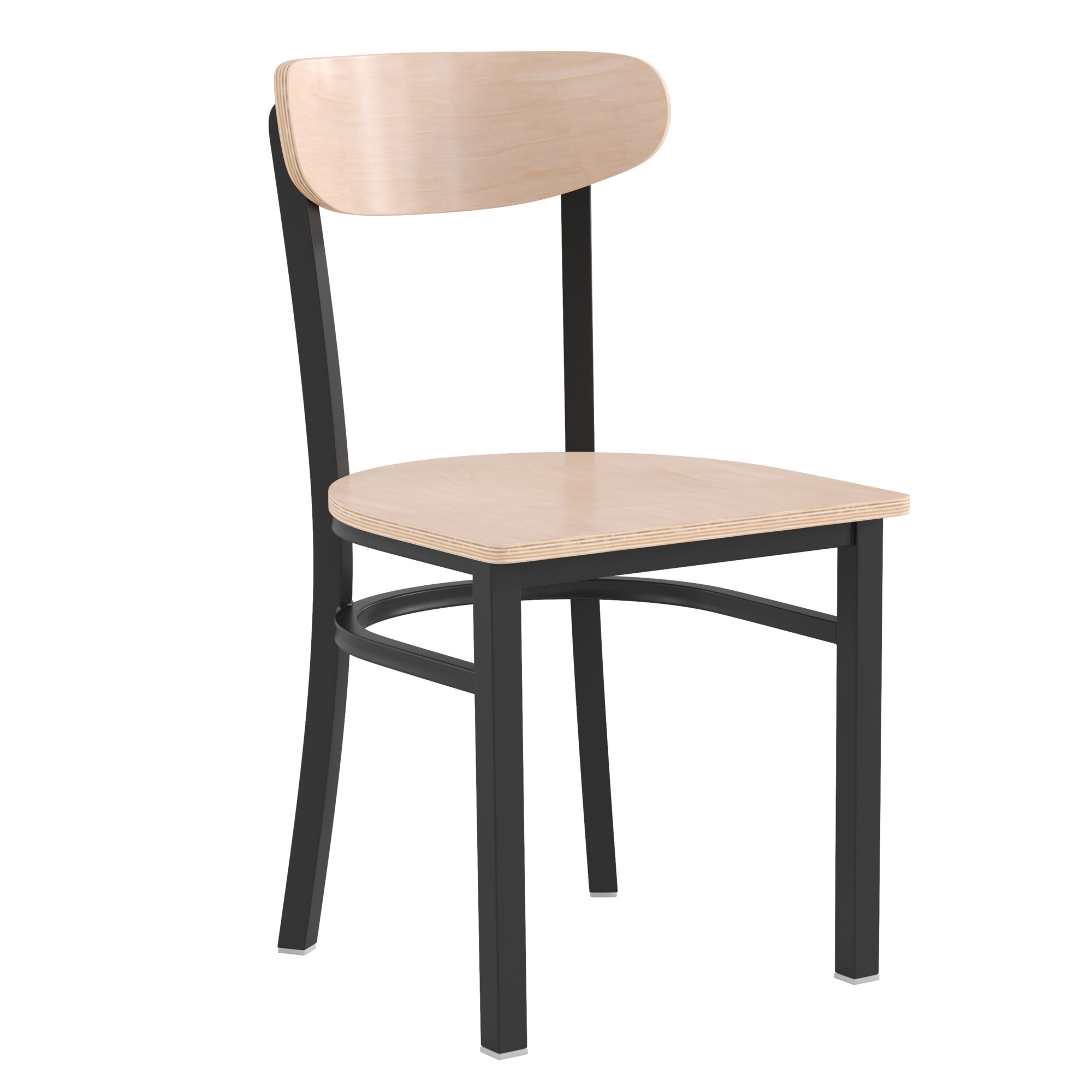 Flash Furniture, Metal Dining Chair with Natural Wood Seat Back, Included (qty.) 1 Model# XUDG6V5BNAT
